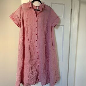 Lisa Marie Fernandez x Target Red Striped Shirtdress